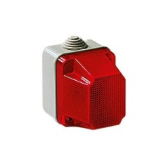 Cassetta di segnalazione colore Rossa lampada E14 ELETTROCANALI EC320R