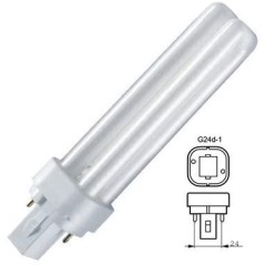 Lampada Fluorescente Compatta 13W 3000K G24d-1 RADIUM