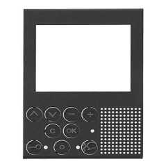 MOSTRINA FRONTALE FINITURA ANTHRACITE PER VIDEO DISPLAY LIVINGLIGHT / LIVINGLIGHT AIR BTICINO 344412