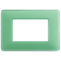 Placca Matix 3 Moduli Te Verde BTICINO AM4803CVC