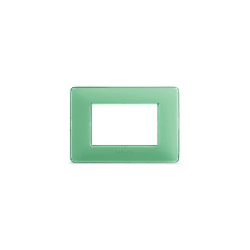 Placca Matix 3 Moduli Te Verde BTICINO AM4803CVC