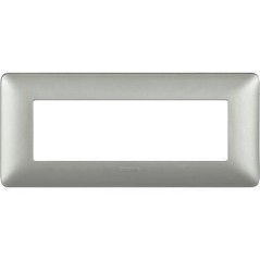 Placca Matix 6 Moduli Silver BTICINO AM4806MSL