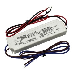 Alimentatore Switching 35W 12V 3A IP67 MEAN WELL LPV-35-12