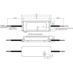 Alimentatore Switching 150W 24V 6,25A IP67 MEAN WELL XLG-150-24-A