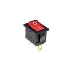 Interruttore a bascula unipolare luminoso Rosso 230v On-Off KONELCO GBC 24206150