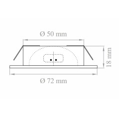 Faretto da incasso Bianco 12/24V attacco G4 con vetro protettivo LAMPO F20LVBISL