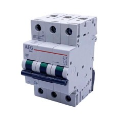 INTERRUTTORE MAGNETOTERMICO AEG 10A 3P 4.5KA 3 MODULI 552647