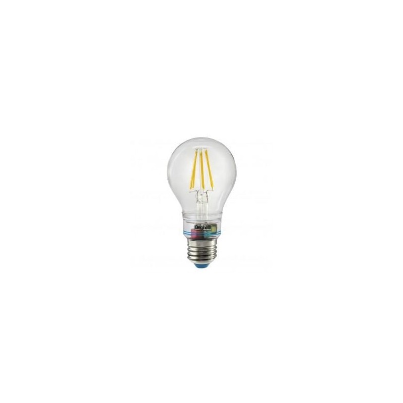 Lampadina Beghelli zafiro LED 6W 2700K Attacco E27 ANTI BLACKOUT 56305