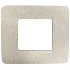 Placca Matix 2 Moduli Acquamarina BTICINO AM4802SQ