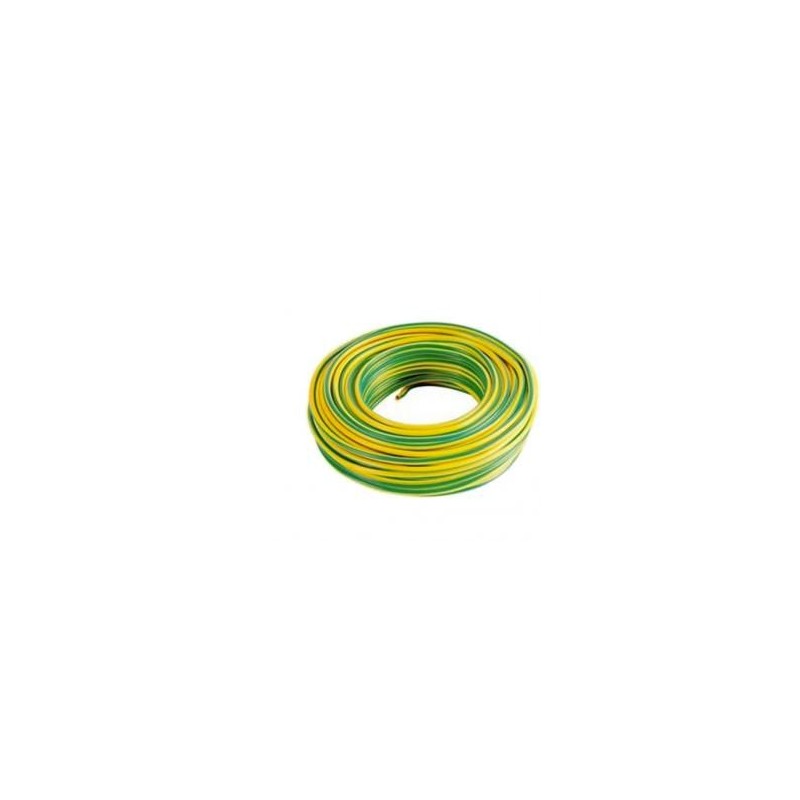 CAVO UNIPOLARE FLESSIBILE 1.5MM GIALLO VERDE FS17 100MT