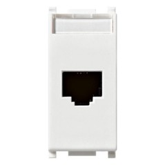 Presa RJ45 NetSafe CAT 5E UTP colore bianco Arkè VIMAR 19338.9.B