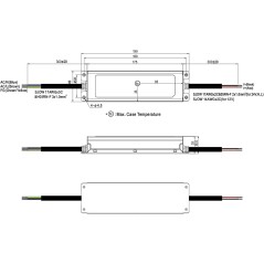 Alimentatore Switching 200W 24V 8,3A IP67 MEAN WELL XLG-200-24-A