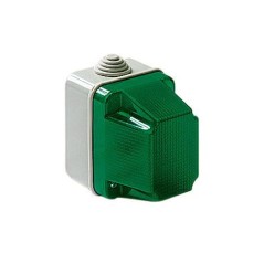 Cassetta di segnalazione colore verde lampada E14 ELETTROCANALI EC320V